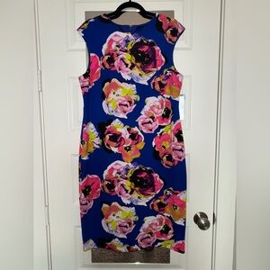 NWT Chelsea Rose Bold Floral Dress - 16